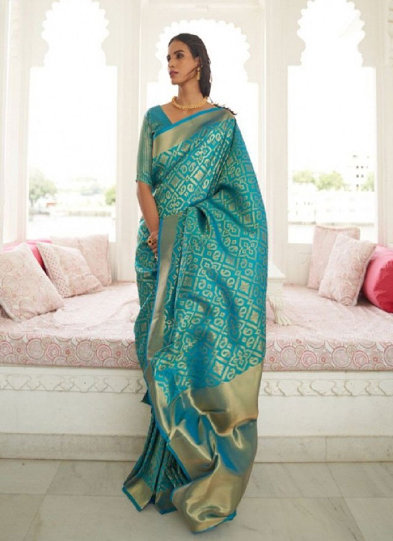 Rajtex Kuhaad Heavy Silk Festive Wear Handloom Fancy Saree Collection